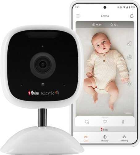 Rent To Own - Masimo - Stork Camera Baby Monitor - White