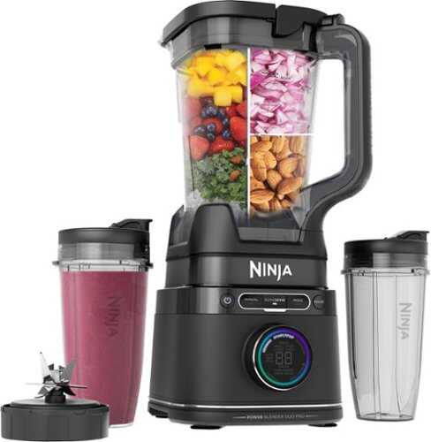 Rent To Own - Ninja Detect Duo Power Blender Pro + Single Serve with BlendSense Technology + 72oz Pitcher, 1800PW Blender - Black