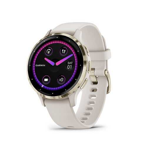 Rent to own Garmin - Venu 3S GPS Smartwatch 41 mm Fiber-reinforced polymer - Stainless Steel and Ivory