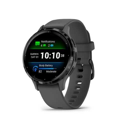 Rent to own Garmin - Venu 3S GPS Smartwatch 41 mm Fiber-reinforced polymer - Stainless Steel and Pebble Gray