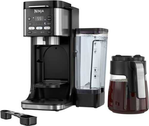 Rent To Own - Ninja DualBrew Hot & Iced Coffee Maker, Single-Serve, compatible with K-Cups & 12-Cup Drip Coffee Maker - Black/Stainless Steel