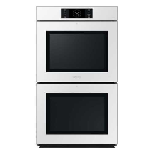 Rent to own Samsung - Bespoke 30" Built-In Electric Convection Double Wall Oven with AI Pro Cooking Camera - White Glass