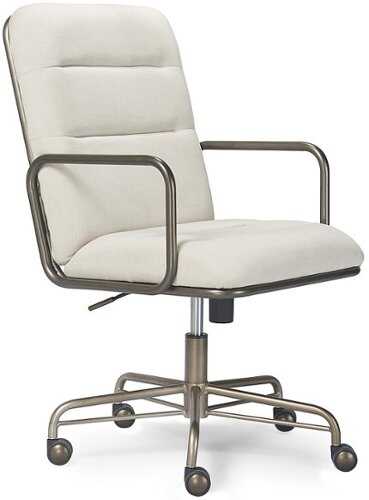 Rent to own Finch - Franklin Upholstered Office Chair - Fabric - Soft White