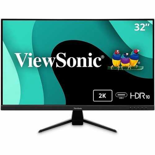 Rent to own ViewSonic - 32" 1440p IPS Monitor with 65W USB C, HDMI, DP, and HDR10 31.5 LED Monitor with HDR (USB, HDMI) - Black