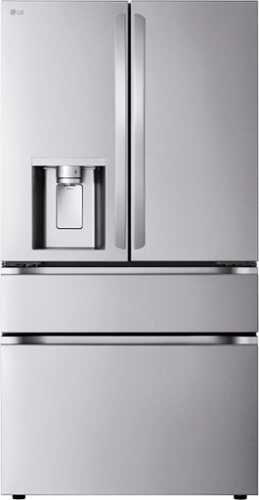 Rent to own LG - 28.6 Cu. Ft. French Door Smart Refrigerator with Full-Convert Drawer - Stainless Steel