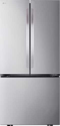 Rent to own LG - 21 Cu. Ft. French Door Counter-Depth Smart Refrigerator with Ice - Stainless Steel