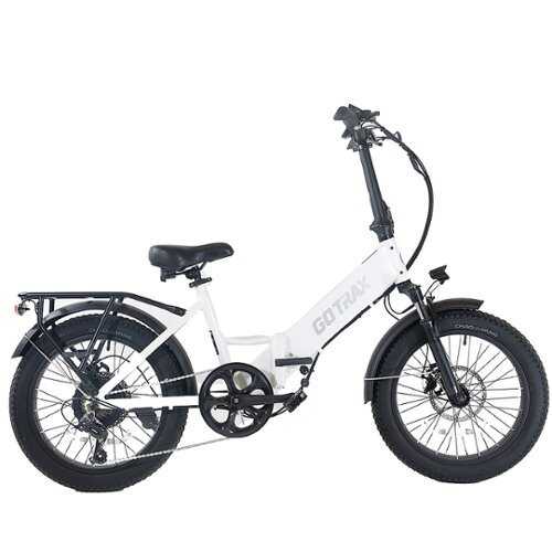 Rent to own GoTrax - F2 Foldable Ebike w/ 40 mile Max Operatomg Range and 20 MPH Max Speed - White