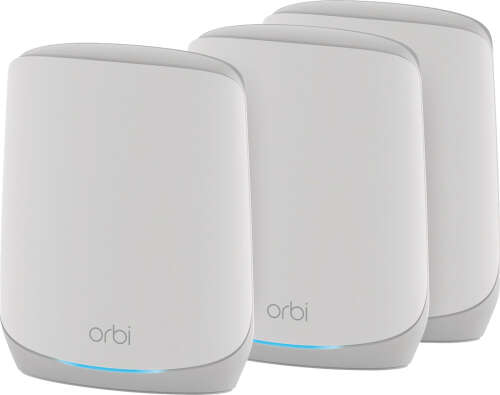 Rent to own NETGEAR - Orbi 750 Series AX5200 Tri-Band Mesh Wi-Fi 6 System (3-pack) - White