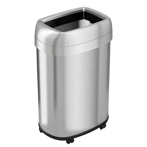Itouchless Rolling Sensor Kitchen Trash Can With Wheels And