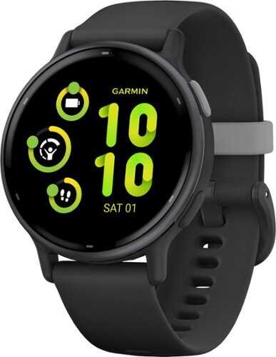 Rent to own Garmin - vívoactive 5 GPS Smartwatch 42 mm Fiber-reinforced polymer - Slate Aluminum and Black