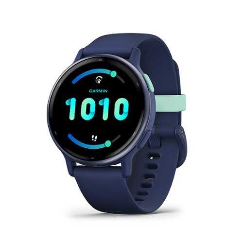 Rent to own Garmin - vívoactive 5 GPS Smartwatch 42 mm Fiber-reinforced polymer - Metallic Navy Aluminum and  Navy