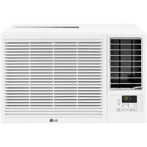 Rent to own LG - 550 Sq. Ft 12,000 BTU Window Mounted Air Conditioner with 11,200 BTU Heater - White