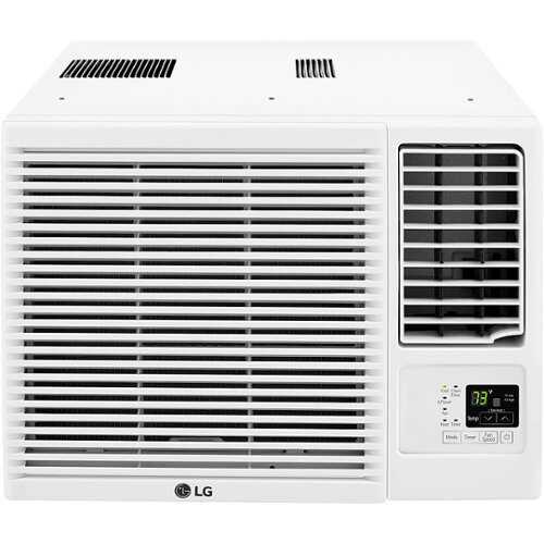 Rent to own LG - 350 Sq. Ft 7,5000 BTU Window Mounted Air Conditioner with 3,850 BTU Heater - White