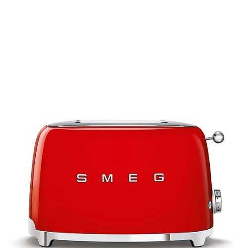 Rent To Own - SMEG - TSF01 2-Slice Wide Slot Toaster - Red