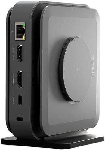 Rent to own j5create - USB-C Dual 4K HDMI Docking Station with 15W Wireless Charging - Space Grey