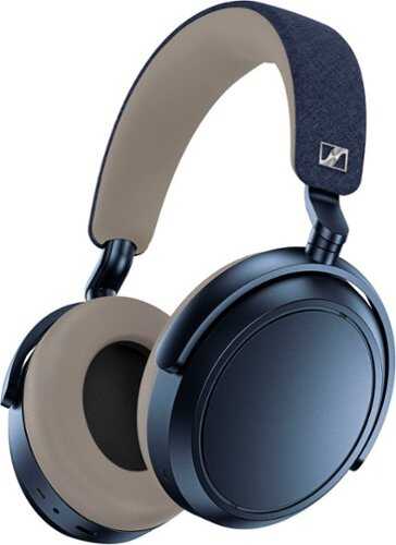 Rent to own Sennheiser - Momentum 4 Wireless Adaptive Noise-Canceling Over-The-Ear Headphones - Denim