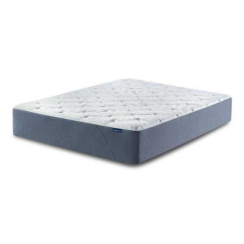 Rent to own Serta - Perfect Sleeper Tranquil Wave 11" Medium Hybrid Mattress - Light Blue
