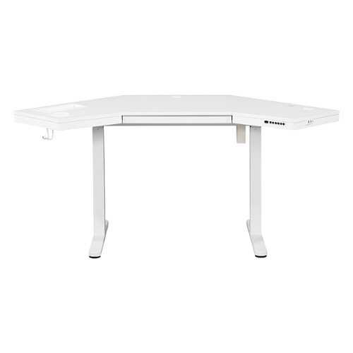 Rent to own OSP Home Furnishings - Primo Sit-to-Stand Corner Elec Desk - White Finish