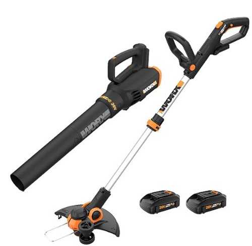 Rent to own WORX - Power Share 20V GT 3.0 Trimmer & Turbine Blower Batteries & Charger Included