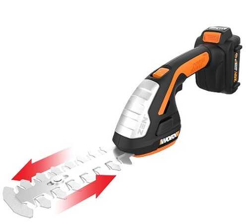 Rent to own WORX - 20V Power Share Cordless 8" 2-in-1 Hedge Trimmer - Black