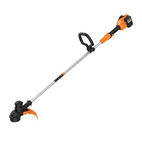 Rent to own WORX - WG183 40V 13-Inch Cutting Diameter Cordless Straight Shaft Grass Trimmer (2 x 2.0 Ah Batteries & 1 x Charger) - Orange