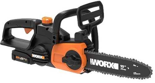 Rent to own WORX - WG322 20V 10" Cordless Chainsaw with Auto-Tension (1 x 2.0 Ah Battery and 1 x Charger) - Black