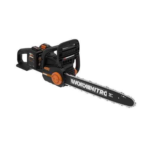 Rent to own WORX - WG385 40V 16" Cordless Brushless Electric Chainsaw (2 x 4.0 Ah Batteries and 1 x Charger) - Black