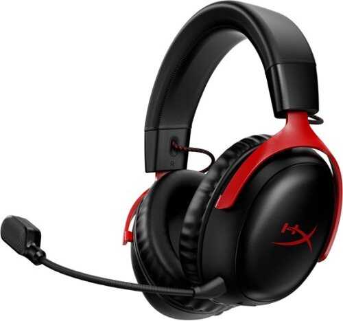 Rent to own HyperX - Cloud III Wireless Gaming Headset for PC, PS5, and PS4 - Black/Red