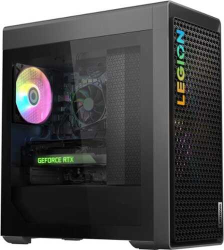 Rent To Own - Lenovo - Legion Tower 5 AMD Gaming Desktop - AMD Ryzen 5-7600 - 16GB Memory - NVIDIA RTX 4060 8GB - 512GB SSD - Storm Gray