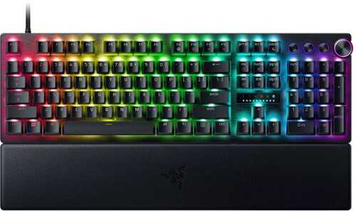 Rent to own Razer - Huntsman V3 Pro Full Size Wired Analog Optical Esports Keyboard with Rapid Trigger and Adjustable Actuation - Black