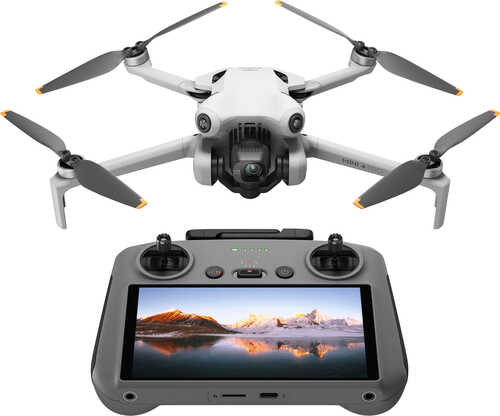 Rent To Own - DJI - Mini 4 Pro Drone and RC 2 Remote Control with Built-in Screen - Gray