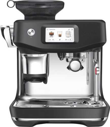 Rent to own Breville - the Barista Express Impress Espresso Machine - Black Truffle