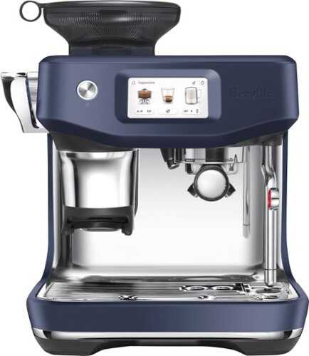 Rent to own Breville - the Barista Express Impress Espresso Machine - Damson Blue