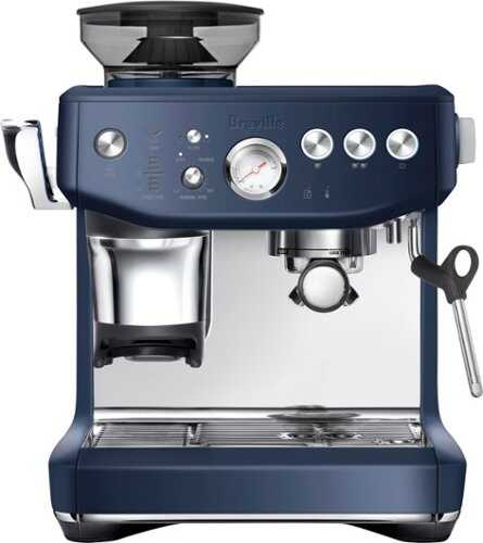 Rent to own Breville - Barista Express Impress Espresso Machine - Damson Blue