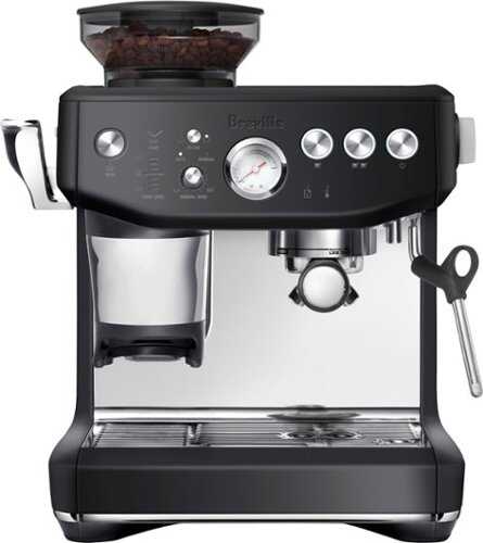 Rent to own Breville - Barista Express Impress Espresso Machine - Black Truffle