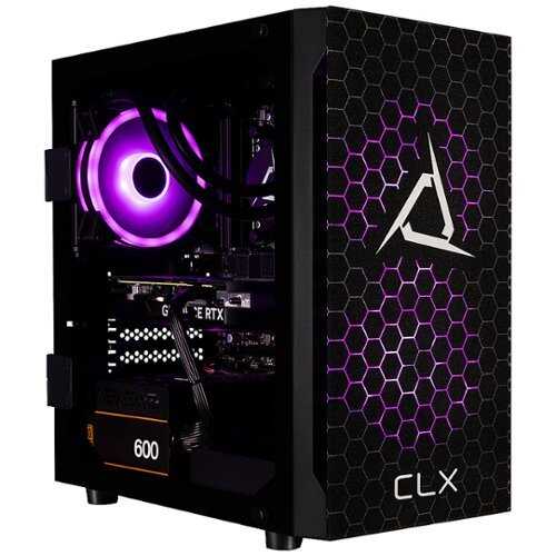 CLX - SET Gaming Desktop - AMD Ryzen 7 7700X - 32GB DDR5 4800 Memory - GeForce RTX 4060 - 1TB NVMe M.2 SSD + 2TB HDD - Black