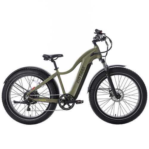 Rent to own GoTrax - Tundra Step Over Ebike w/ 43 mile Max Operating Range and 20 MPH Max Speed - Green