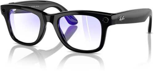 Rent to own Ray-Ban - Meta Wayfarer (Standard) Smart Bluetooth Audio Glasses - Shiny Black, Clear