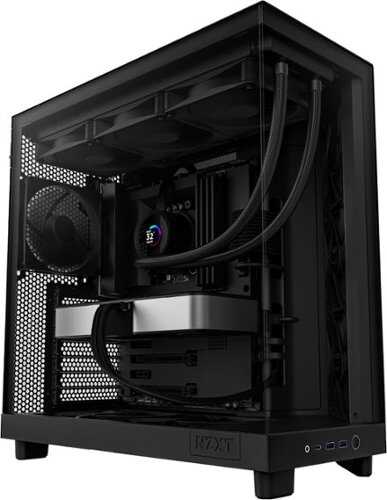 Rent to own NZXT - H6 Flow ATX Mid-Tower Case with Dual Chamber - Black