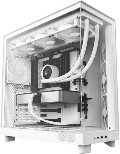 Rent to own NZXT - H6 Flow ATX Mid-Tower Case with Dual Chamber - White