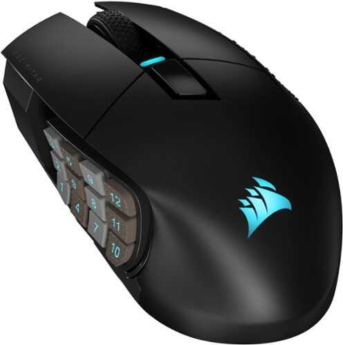 Rent to own CORSAIR - Scimitar Elite Wireless Gaming Mouse with 16 Programmable Buttons - Black
