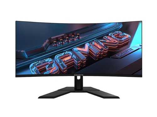 Rent to own GIGABYTE - GS34WQC 34" LED WQHD FreeSync Premium Curved Gaming Monitor with HDR (HDMI, DisplayPort) - Black