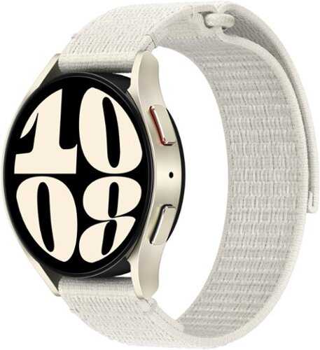 Rent to own Samsung - Galaxy Watch6 Aluminum Smartwatch 40mm BT with Fabric Band (S/M) - Gold