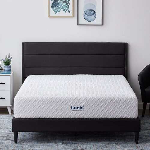 Rent to own Lucid Comfort Collection - 12-inch Medium-Plush Gel Memory Foam Mattress-Twin - White