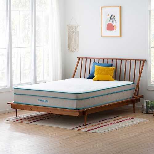 Rent to own Linenspa Essentials - 12-inch Hybrid Mattress - King - White