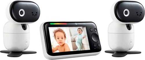 Rent To Own - Motorola - PIP1510-2 CONNECT 5" WiFi Video Baby Monitor with 2 Cameras - White