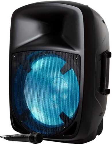 Rent to own ION Audio - Pro Glow 1500 Complete High-Power Bluetooth Speaker System - Black