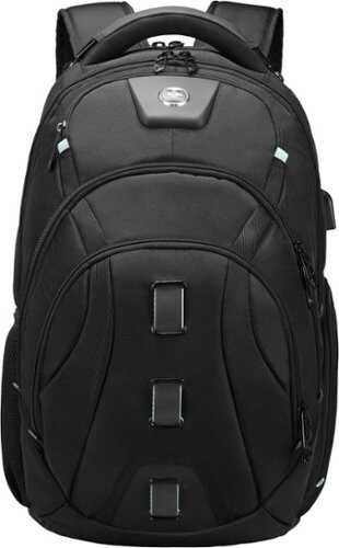 Rent to own Swissdigital Design - Pixel Pro Notebook Backpack with Integrated USB Charging Port/RFID Protection - Black