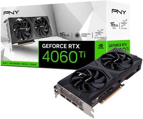Rent to own PNY - NVIDIA GeForce RTX 4060 Ti 16GB GDDR6 PCIe Gen 4 x16 Graphics Card with Dual Fan - Black