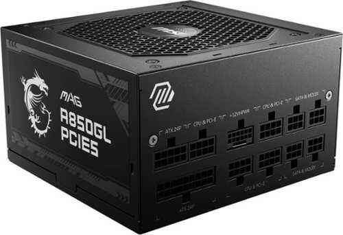 Rent to own MSI - A850GL PCIE 5 850W Full Modular 80 Plus Gold Power Supply - Black